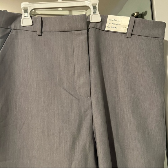 NWT Abercrombie Tailored Flare Pants 33 (16) Short - Picture 5 of 7